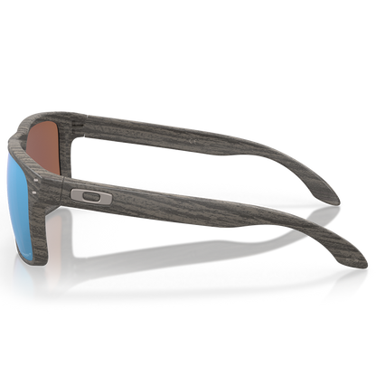 Oakley Holbrook Sunglasses - Prizm Deep Water Polarized Lenses (Woodgrain Frame)