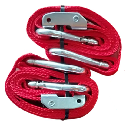 Snap Strap Soft Loop 35mm Motorcycle Tie Downs (Red)