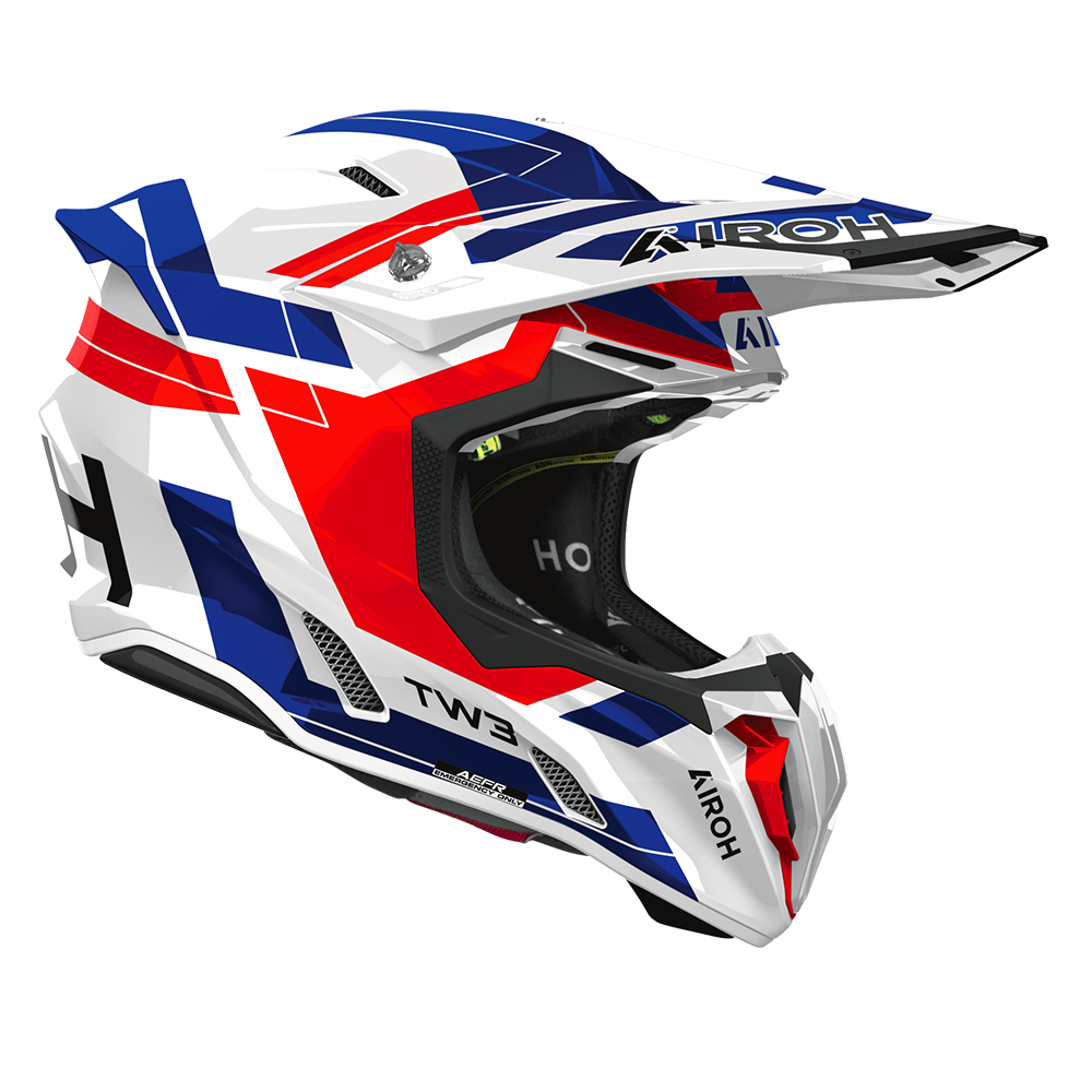 Airoh Twist 3 Dynasty Helmet (Blue Red Gloss)