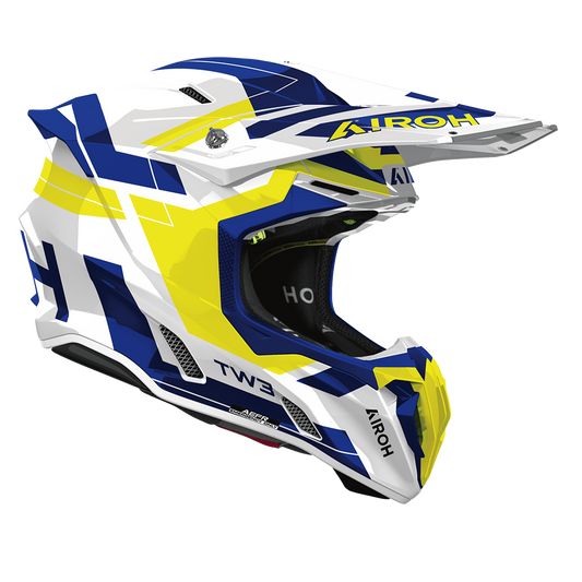 Airoh Twist 3 Dynasty Helmet (Blue Yellow Gloss)