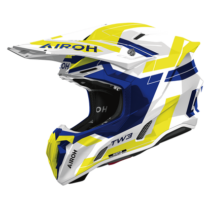 Airoh Twist 3 Dynasty Helmet (Blue Yellow Gloss)