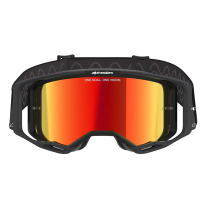 Alpinestars Vision 8 Goggles - Black (Mirror Red Lens)