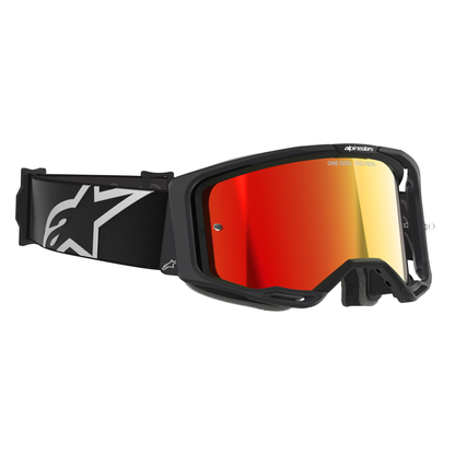 Alpinestars Vision 8 Goggles - Black (Mirror Red Lens)