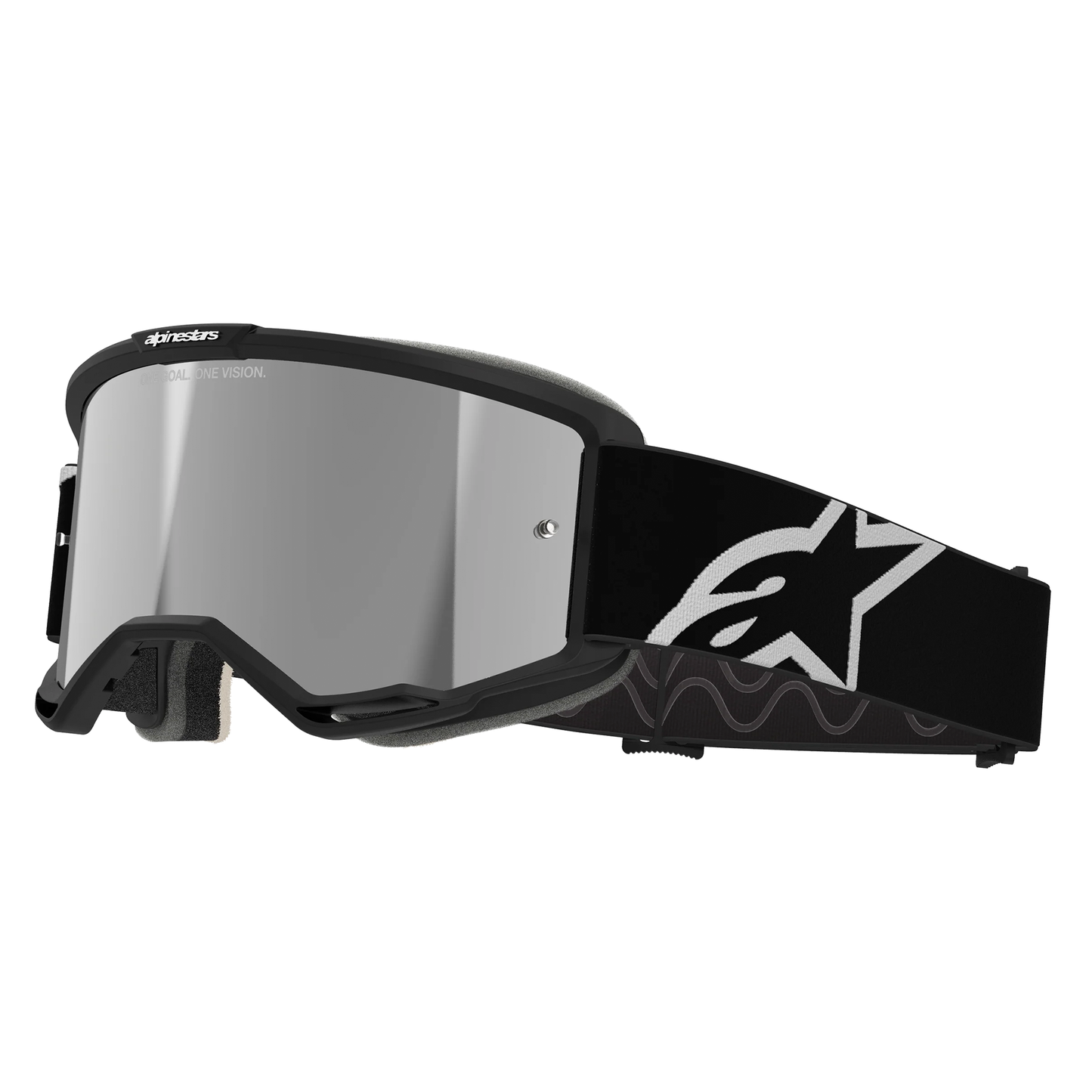 Alpinestars Vision 5 Corp Goggles - Black (Mirror Silver Lens)