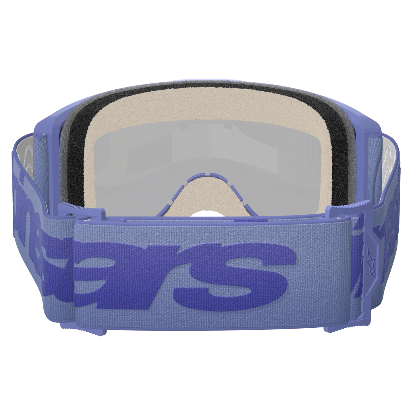 Alpinestars Vision 5 Wordmark Goggles - Purple (Mirror Blue Lens)