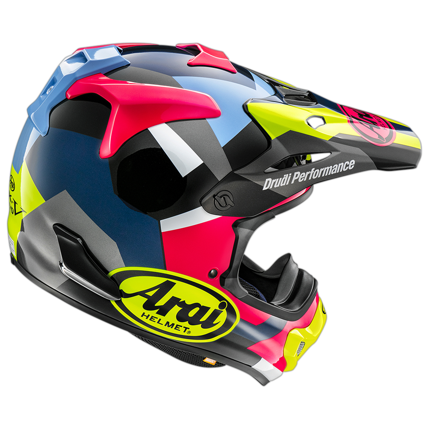 Arai MX-V EVO Block Offroad Helmet (Pink)