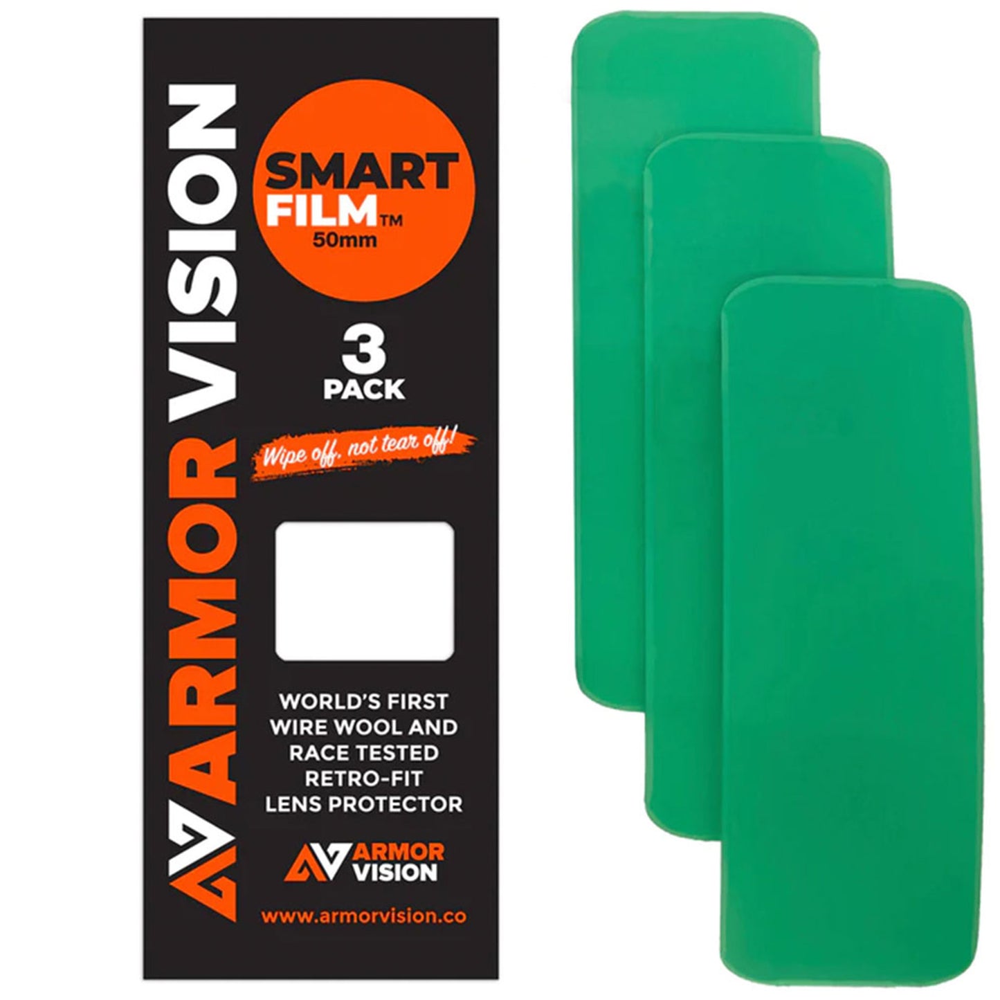 Armor Vision Smart Film Lens Protectors - 3 Pack (50mm) ***New Improved