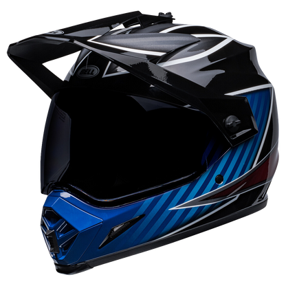 Bell MX-9 Adventure MIPS Helmet (Gloss Dalton Black Blue) Clear Visor