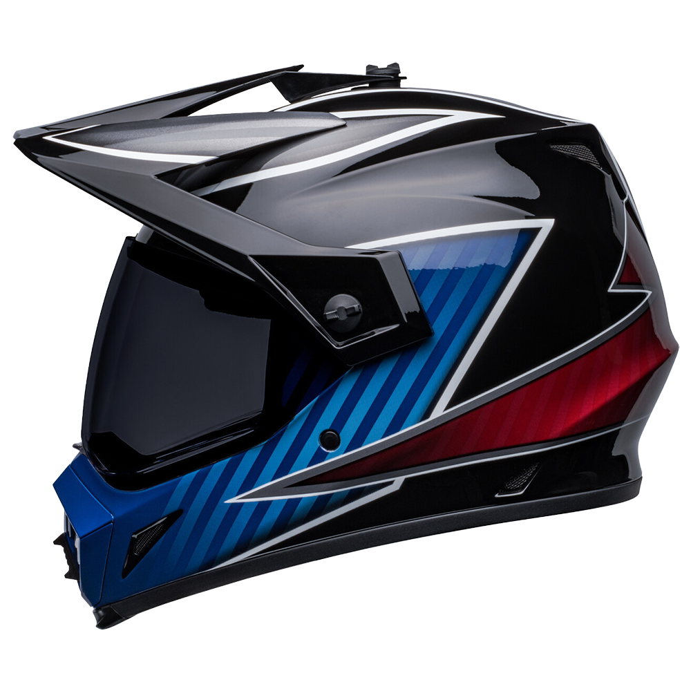 Bell MX-9 Adventure MIPS Helmet (Gloss Dalton Black Blue) Clear Visor