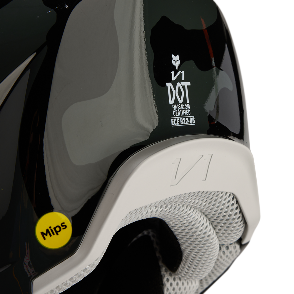 Fox Youth MX24 V1 Bnkr Helmet (Black Camo)