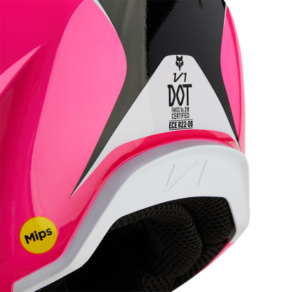 Fox V1 Nitro Helmet (Black/Pink)