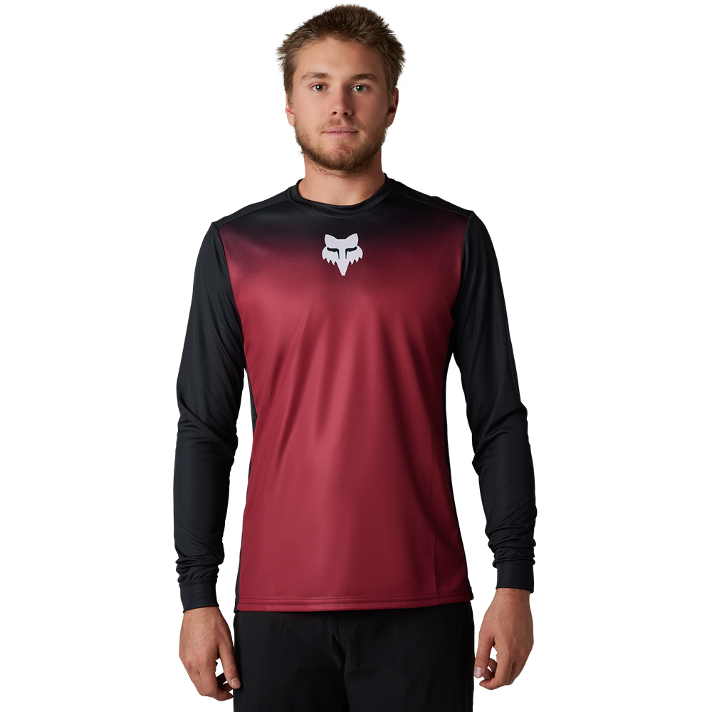 Fox Ranger Keel LS MTB Jersey (Bordeaux)