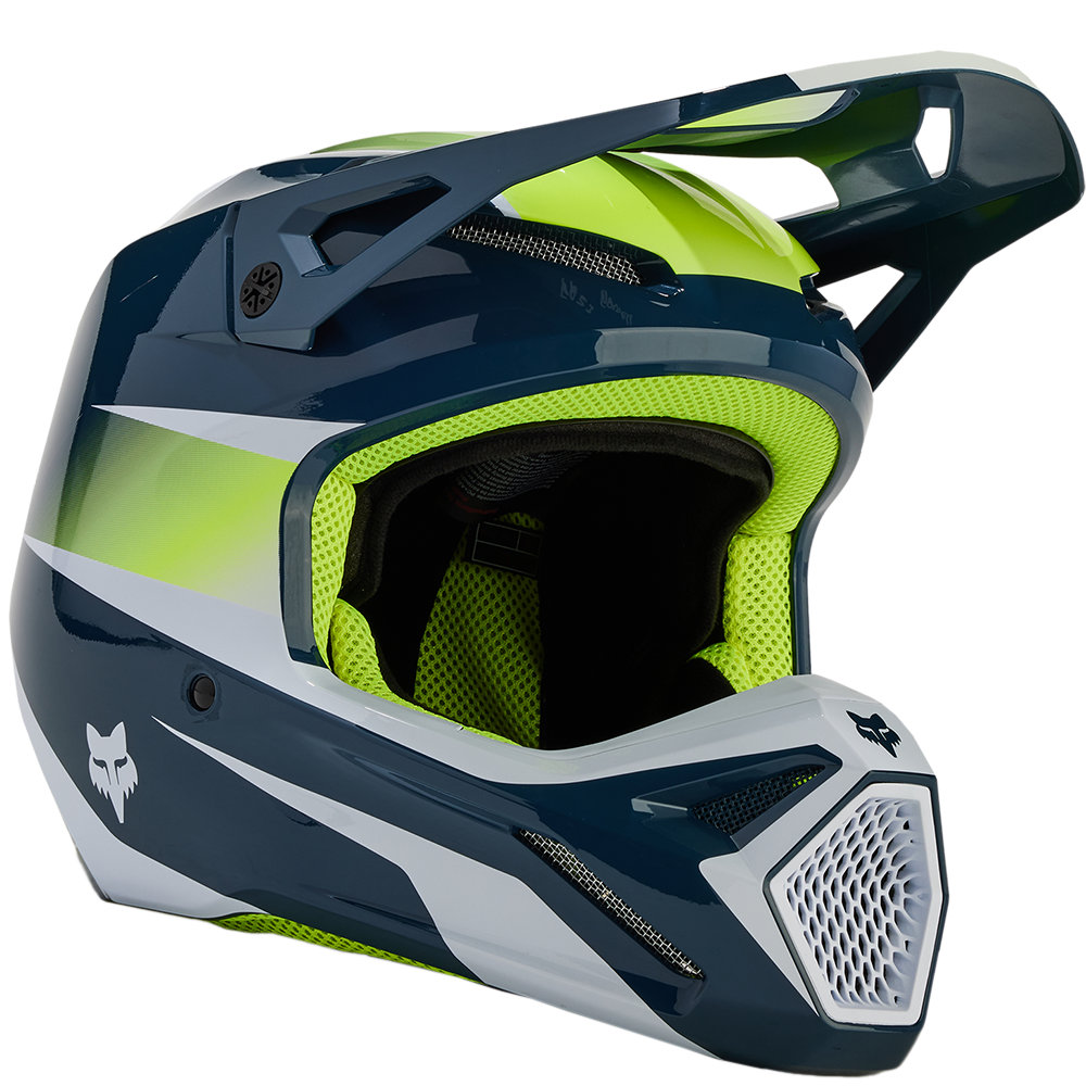 Fox V1 Flora Helmet (Dark Indigo)