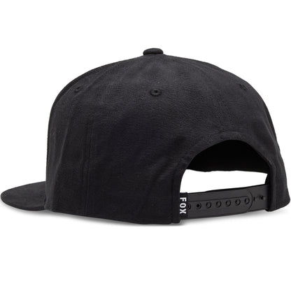 Fox Head Snapback Cap (Black/Charcoal)