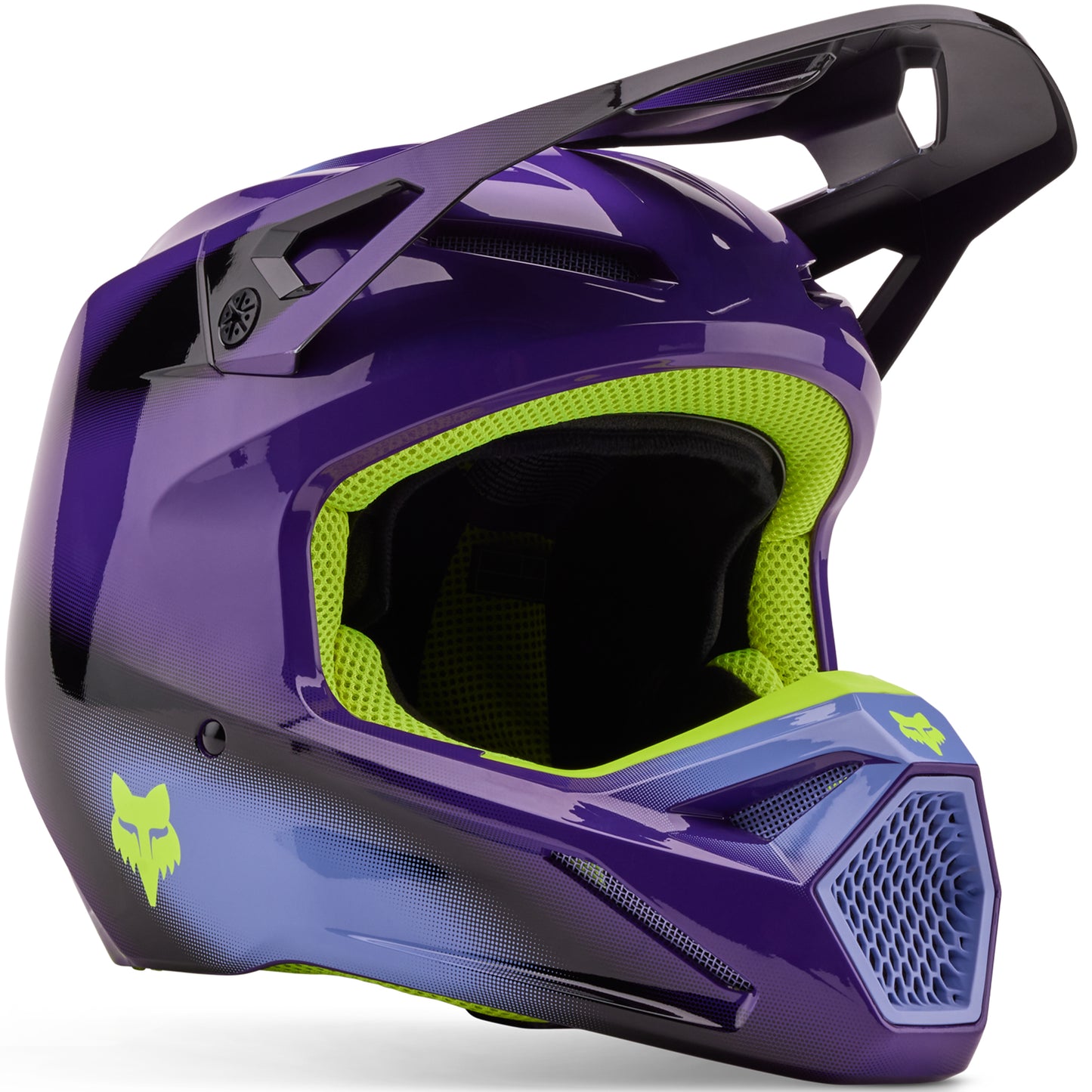 Fox V1 Interfere Helmet (Black/Blue)