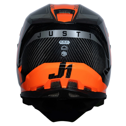 Just 1 J22 Frontier Carbon Helmet (Fluo Orange) includes Just 1 Nerve Goggles
