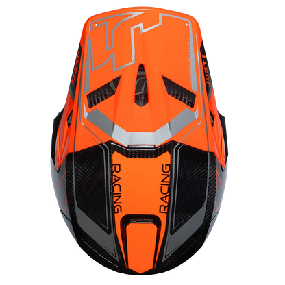 Just 1 J22 Frontier Carbon Helmet (Fluo Orange) includes Just 1 Nerve Goggles