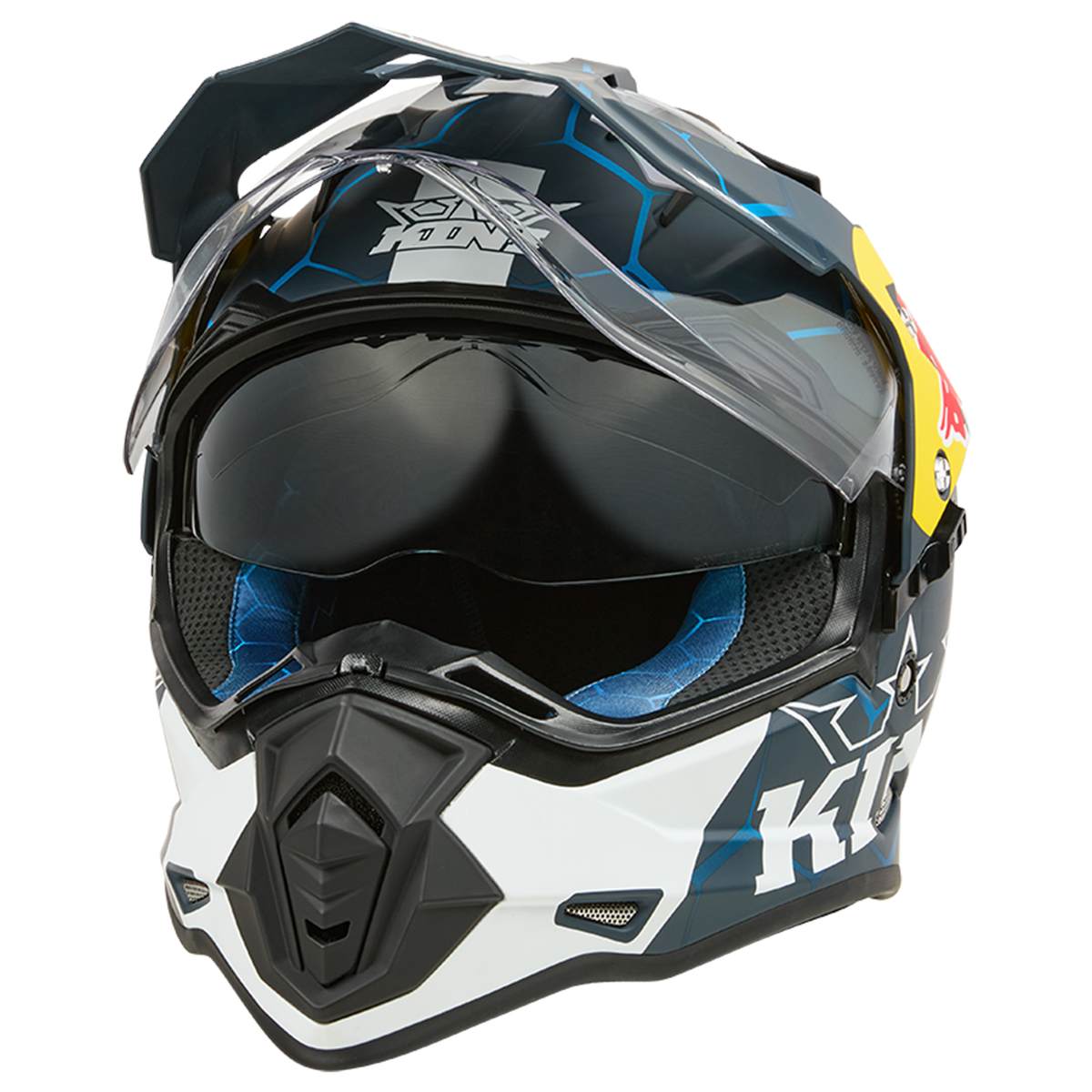 Kini Red Bull ADV Adventure 1.0 Helmet - (Blue/White)