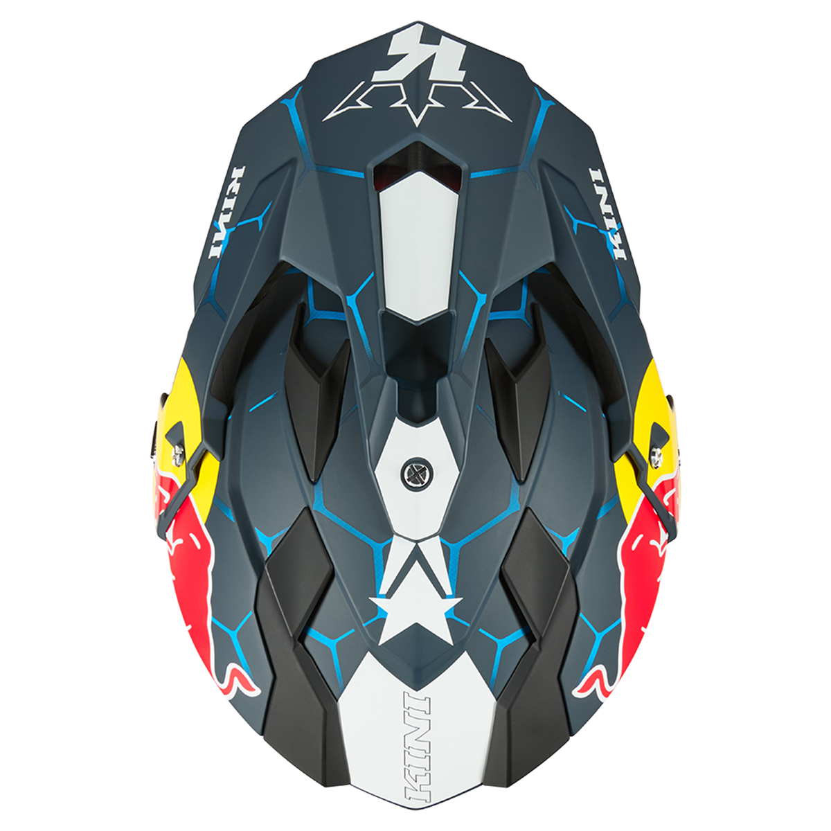 Kini Red Bull ADV Adventure 1.0 Helmet - (Blue/White)