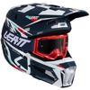 Leatt Moto 3.5 Helmet and 4.5 Goggles (Blue)