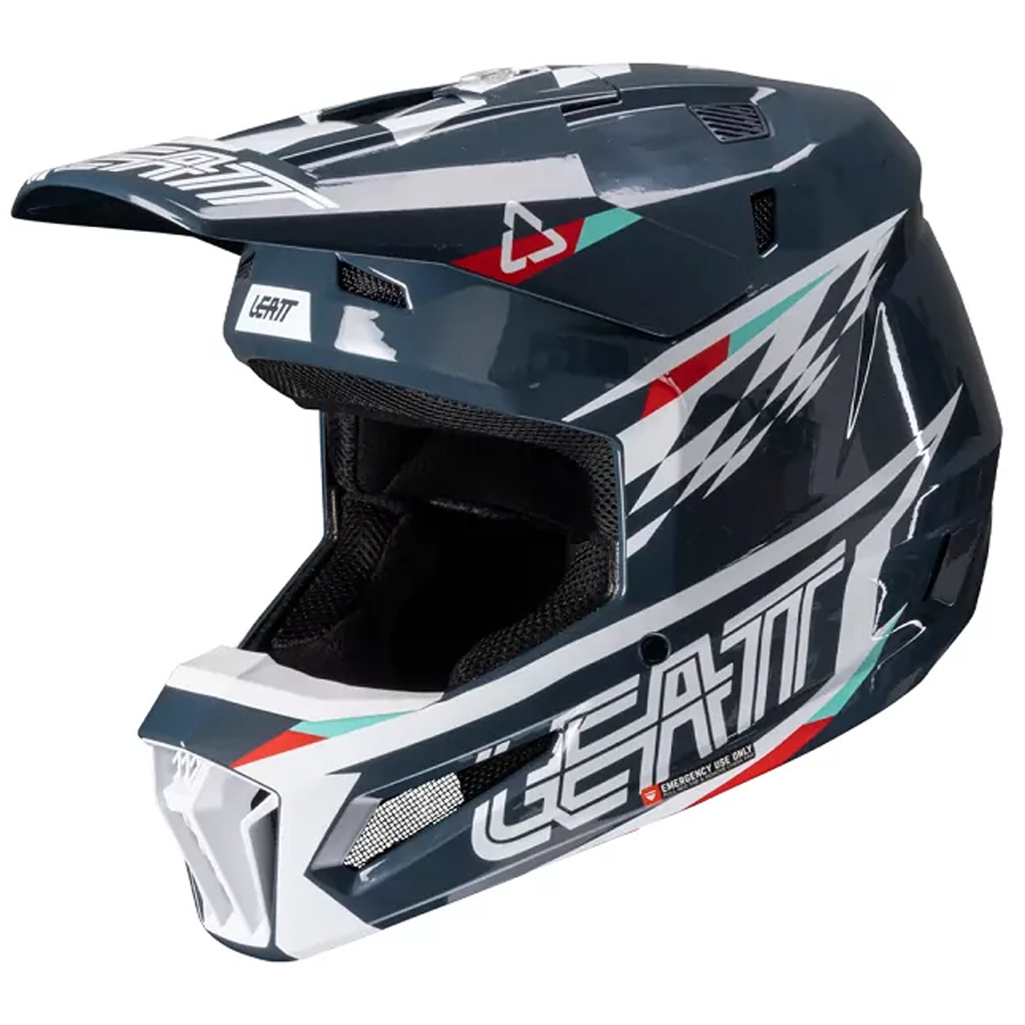 Leatt Moto 3.5 Helmet and 4.5 Goggles (Blue)