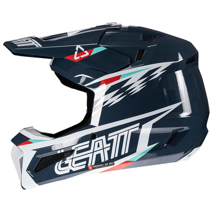 Leatt Moto 3.5 Helmet and 4.5 Goggles (Blue)