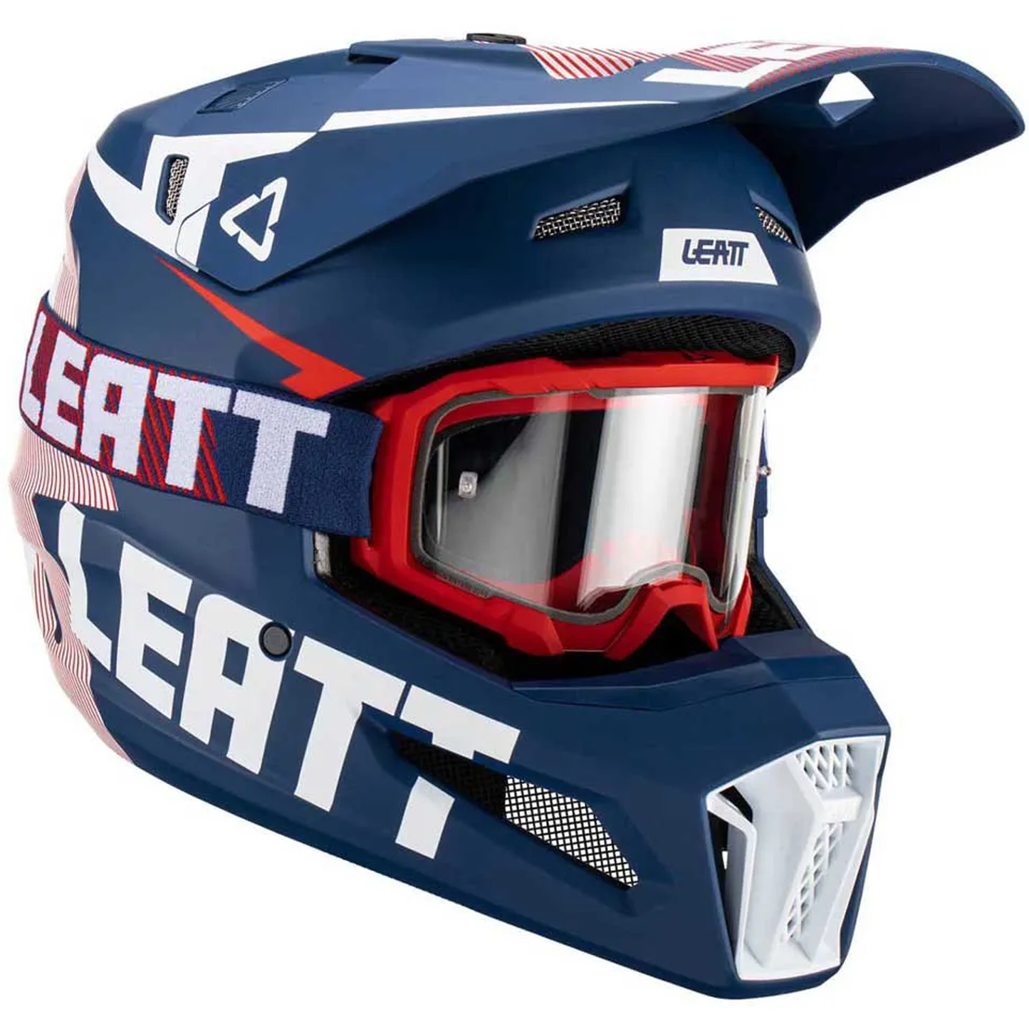 Leatt Moto 3.5 Helmet and 4.5 Goggles (Royal Matte)