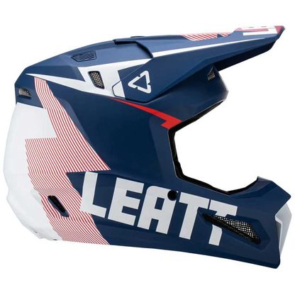 Leatt Moto 3.5 Helmet and 4.5 Goggles (Royal Matte)