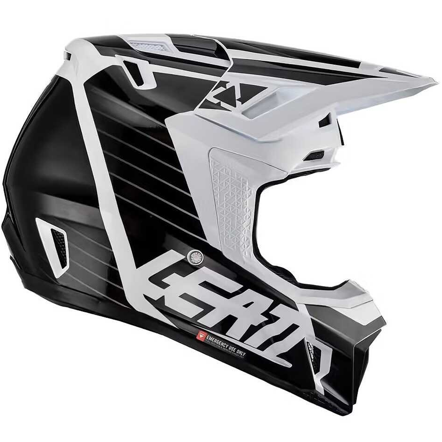 Leatt Moto 7.5 Helmet and 4.5 Goggles (White Gloss)