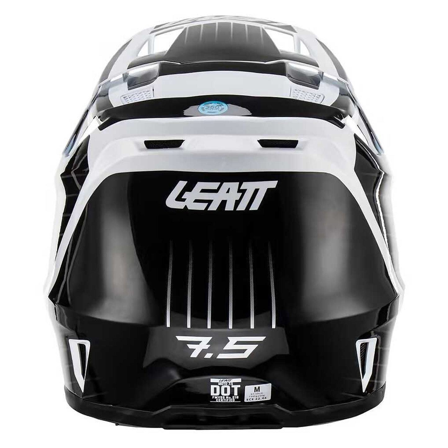 Leatt Moto 7.5 Helmet and 4.5 Goggles (White Gloss)