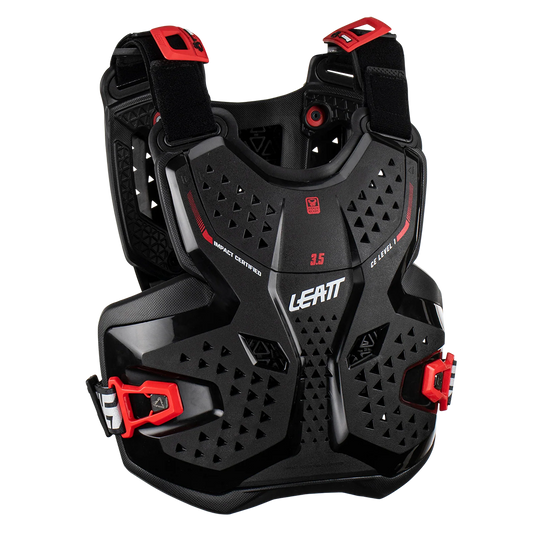 Leatt Youth 3.5 Chest Protector (Black/Red)