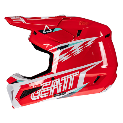 Leatt Moto 3.5 Helmet and 3.5 Goggles (Red)