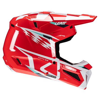 Leatt Moto 3.5 Helmet and 3.5 Goggles (Red)