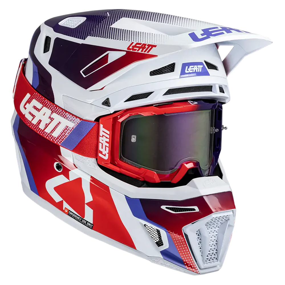 Leatt Moto 8.5 Helmet and 5.5 Goggles (Sunburn)