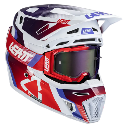 Leatt Moto 8.5 Helmet and 5.5 Goggles (Sunburn)