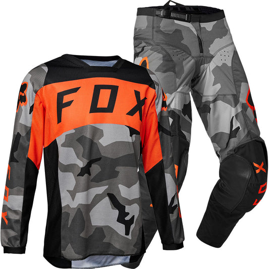 Fox Youth 180 Bnkr Gear Combo (Grey Camo)