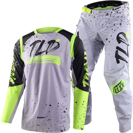 Troy Lee Designs GP Pro Particle Gear Combo (Fog/Charcoal)