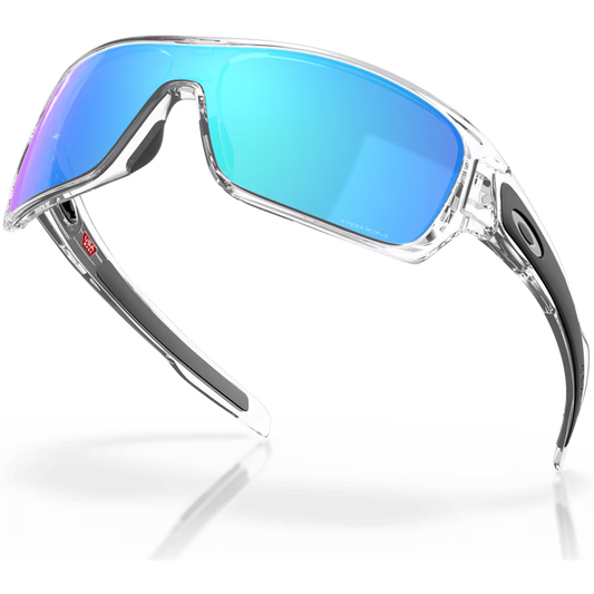 Oakley Turbine Rotor Sunglasses - Prizm Sapphire Lenses (Polished Clear Frame)