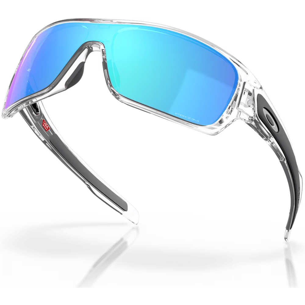 Oakley Turbine Rotor Sunglasses - Prizm Sapphire Lenses (Polished Clear Frame)