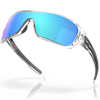 Oakley Turbine Rotor Sunglasses - Prizm Sapphire Lenses (Polished Clear Frame)