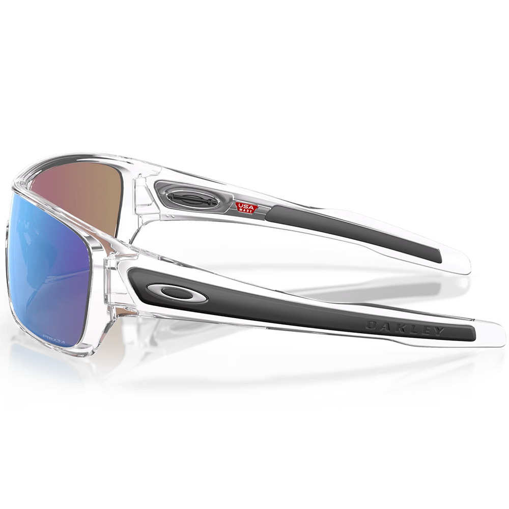 Oakley Turbine Rotor Sunglasses - Prizm Sapphire Lenses (Polished Clear Frame)