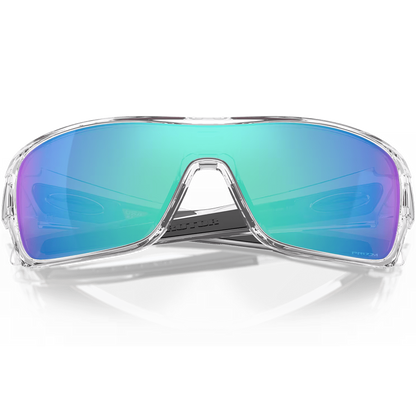 Oakley Turbine Rotor Sunglasses - Prizm Sapphire Lenses (Polished Clear Frame)