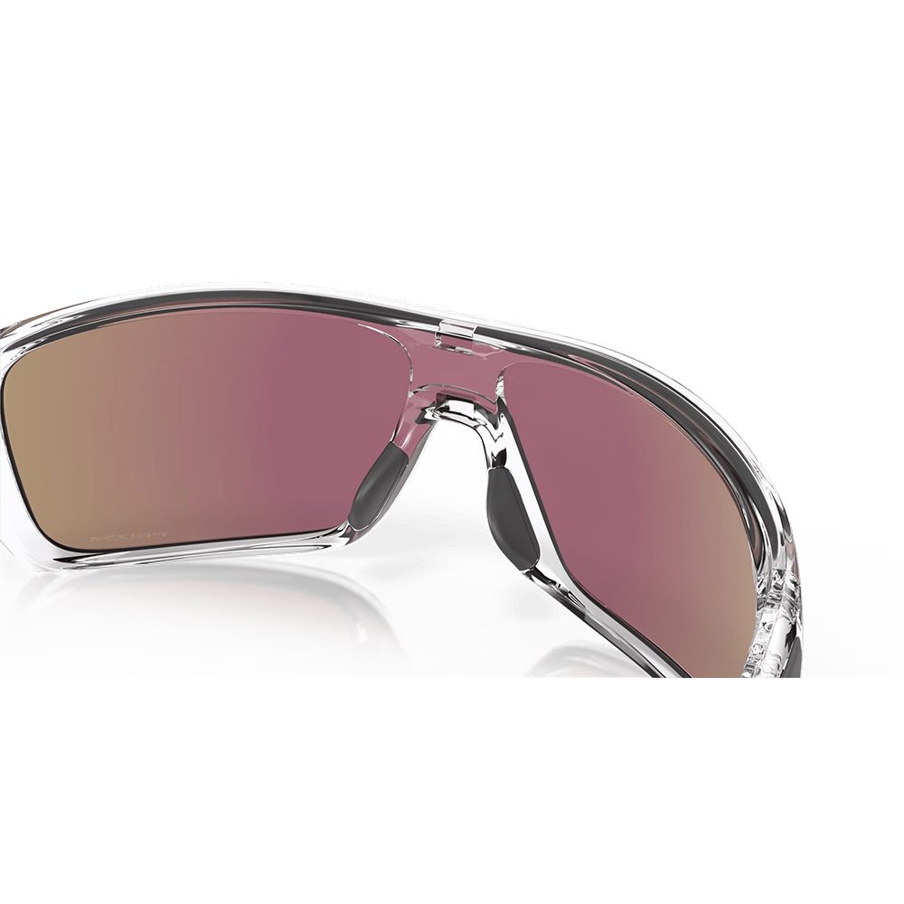 Oakley Turbine Rotor Sunglasses - Prizm Sapphire Lenses (Polished Clear Frame)