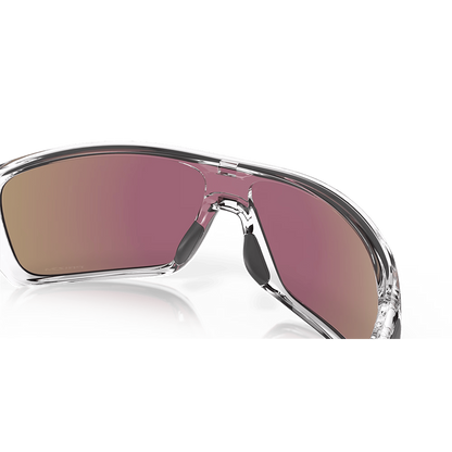 Oakley Turbine Rotor Sunglasses - Prizm Sapphire Lenses (Polished Clear Frame)