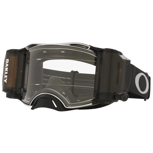 Oakley Airbrake Tuff Blocks Goggles with clear Roll Off- Clear Lens (Gunmetal Black)