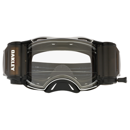 Oakley Airbrake Tuff Blocks Goggles with clear Roll Off- Clear Lens (Gunmetal Black)