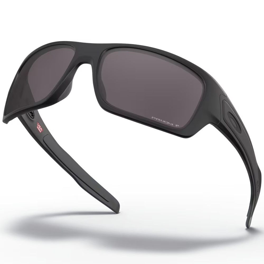 Oakley Turbine Sunglasses - Prizm Grey Polarized Lenses (Matte Black Frame)