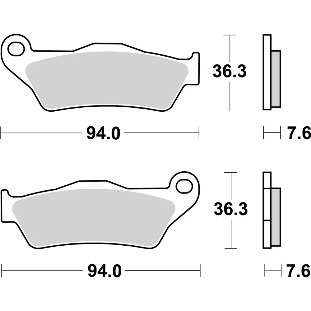 SBS Sintered Brake Pads - 671SI