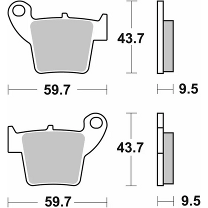 SBS Sintered Brake Pads - 777SI