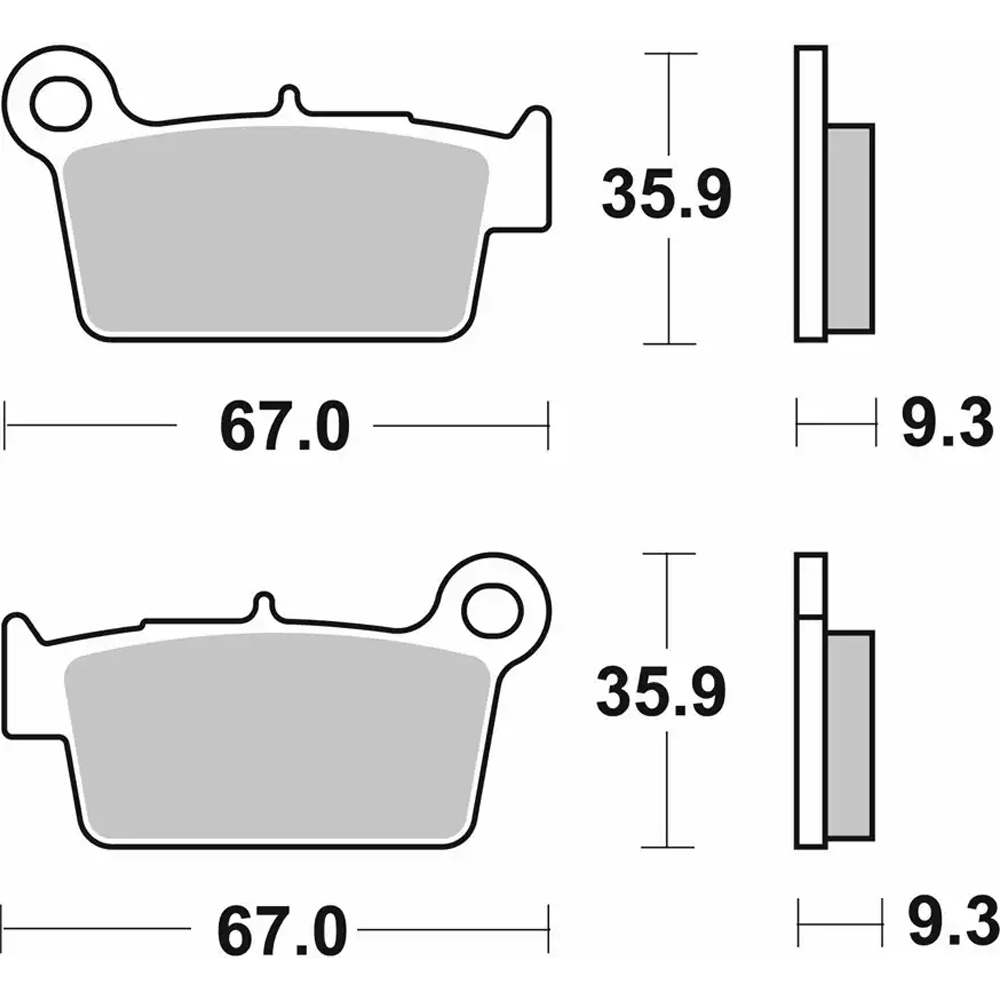 SBS Sintered Brake Pads - 790SI